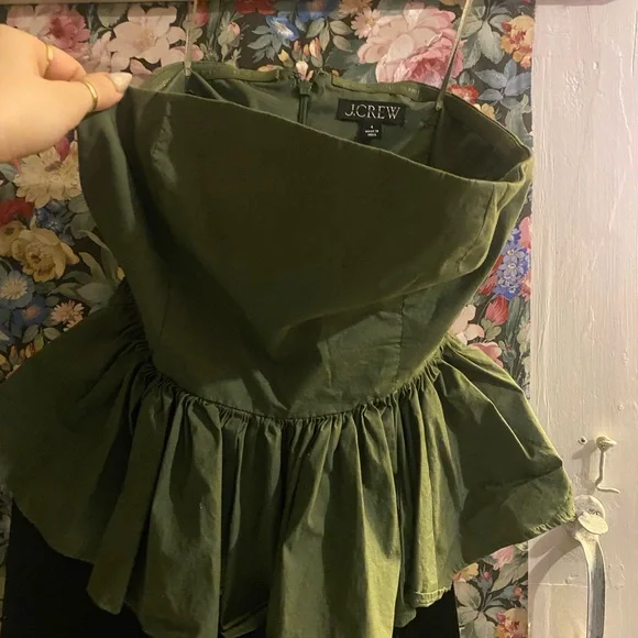 J. Crew Green Top- Women's 4 - Picture 4 of 4